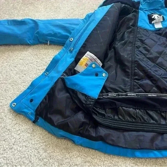 Descente Ski Snow Snowboarding Jacket Coat Blue Wm Size 10 D9-9616 Titan Thermo